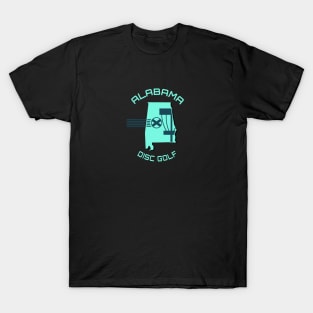 Alabama Disc Golf - Light Green Shape T-Shirt